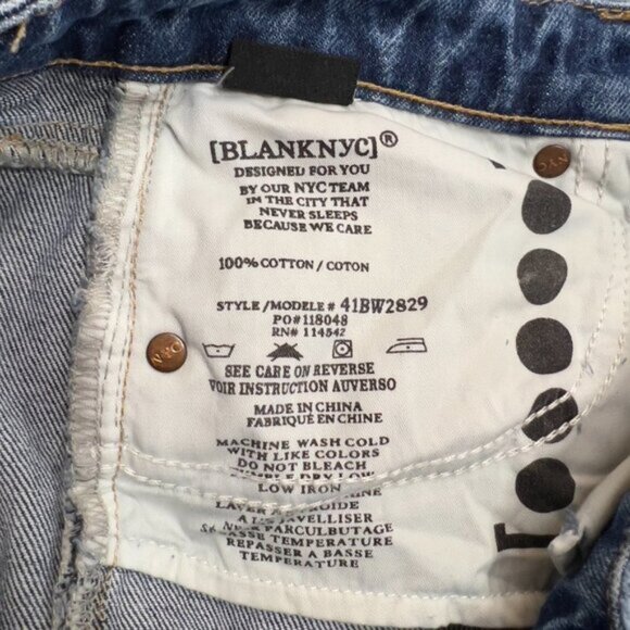 BLANK NYC The Franklin Ribcage Wide Leg Jeans NWT - Picture 10 of 11